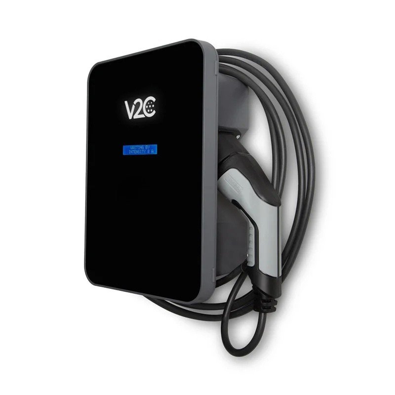 Borne de recharge V2C Trydan avec câble attaché